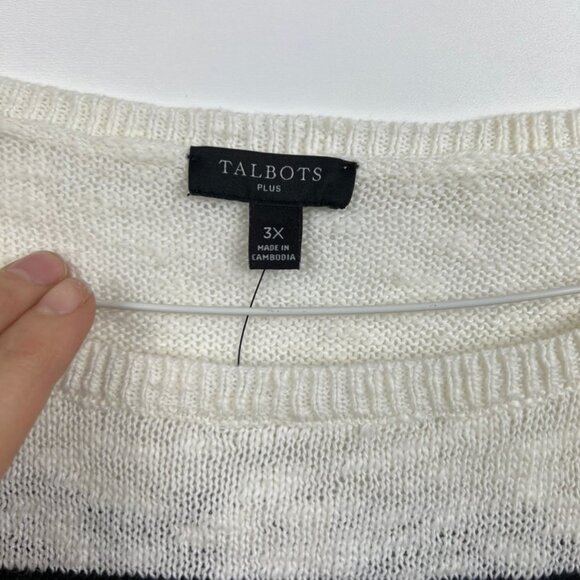Talbots 3x striped sweater - Picture 3 of 7